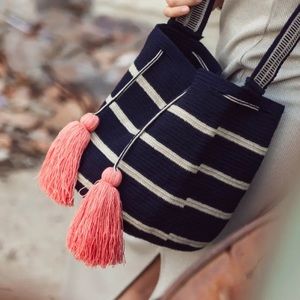 Lombia Wayuu Mochila Crossbody Bag- Size L